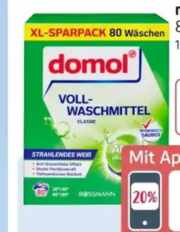 Rossmann Domol Vollwaschmittel Pulver Angebot