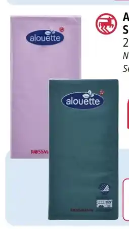 Rossmann Alouette Servietten Angebot