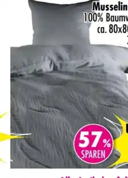 Möbel Boss Musselin-Bettwäsche Angebot