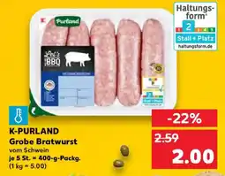 Kaufland K-PURLAND Grobe Bratwurst Angebot