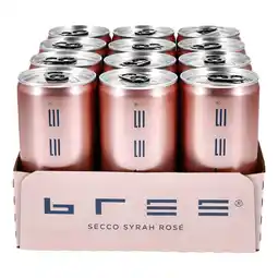 Netto Marken-Discount Bree Secco Syrah Rosé trocken 11,0 % vol 0,20 Liter Dose, 12er Pack Angebot