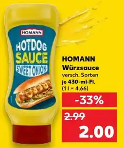 Kaufland HOMANN Würzsauce Angebot