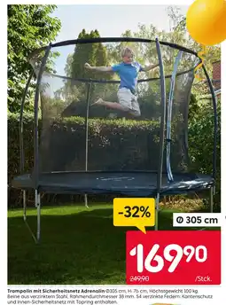 Rusta Trampolin mit sicherheitsnetz adrenalin Angebot