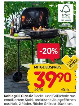 Rusta Kohlegrill classic Angebot