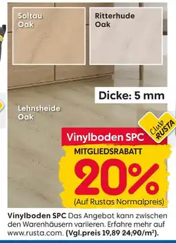 Rusta Vinylboden spc soltau oak Angebot