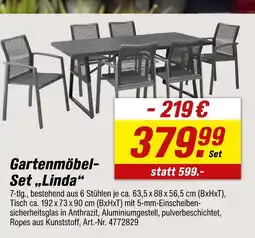toom Baumarkt Gartenmöbel-set linda Angebot