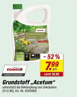 toom Baumarkt Toom grundstoff acetum Angebot