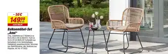 toom Baumarkt Balkonmöbel-set anni Angebot