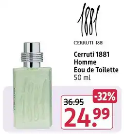 Rossmann Cerruti 1881 homme eau de toilette Angebot