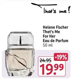 Rossmann Helene fischer that's me for her eau de parfum Angebot