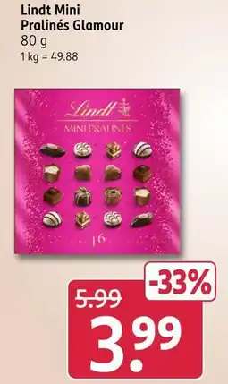 Rossmann Lindt mini pralinés glamour Angebot