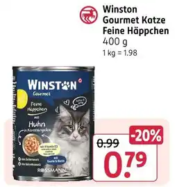 Rossmann Winston gourmet katze feine häppchen Angebot