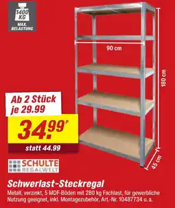 toom Baumarkt Schulte regalwelt schwerlast-steckregal Angebot