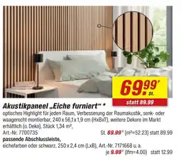 toom Baumarkt Akustikpaneel eiche furniert Angebot