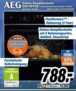 Expert Aeg einbau-dampfbackofen ex51spv2b Angebot