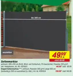 toom Baumarkt Seitenmarkise Angebot