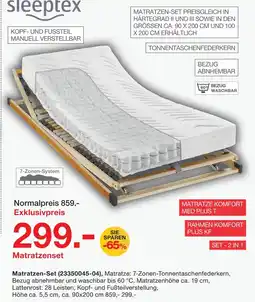 Möbelzentrum Pforzheim Sleeptex matratzen-set Angebot