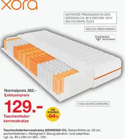 Möbelzentrum Pforzheim Xora taschenfederkernmatratze Angebot