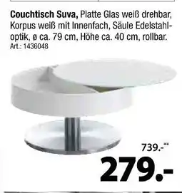 Zurbrüggen Novel couchtisch suva Angebot
