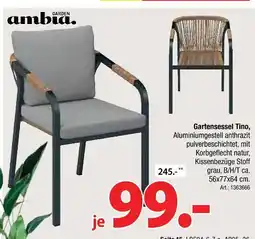Zurbrüggen Ambia garden gartensessel tino Angebot