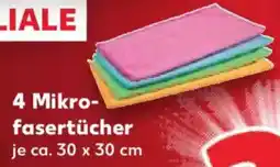 Kaufland 4 Mikrofasertücher Angebot