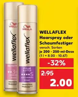 Kaufland WELLAFLEX Haarspray oder Schaumfestiger Angebot