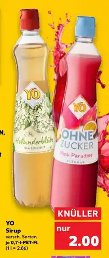 Kaufland YO Sirup Angebot