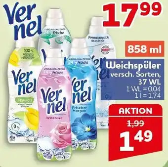 CENTERSHOP Vernel Weichspüler Angebot