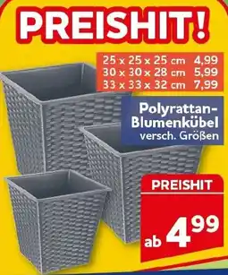 CENTERSHOP Polyrattan Blumenkübel Angebot