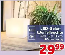 CENTERSHOP LED-Solar Würfelleuchte Angebot