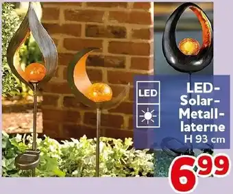 CENTERSHOP LED Solar Metalllaterne Angebot
