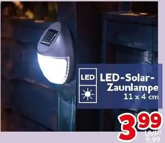 CENTERSHOP LED-Solar Zaunlampe Angebot