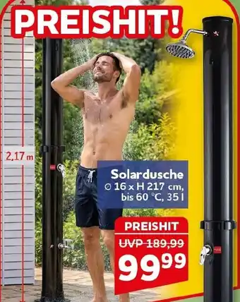 CENTERSHOP Solardusche Angebot