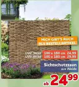 CENTERSHOP Sichtschutzzaun Angebot