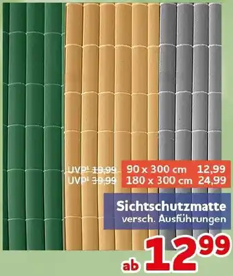 CENTERSHOP Sichtschutzmatte Angebot