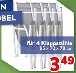CENTERSHOP für 4 Klappstühle Angebot