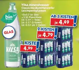 Hol'ab Getränkemarkt Vilsa Mineralwasser Classic/Medium/Naturelle/ Leichtperlig/Lemon Angebot
