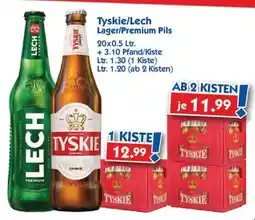 Hol'ab Getränkemarkt Tyskie/Lech Lager/Premium Pils Angebot