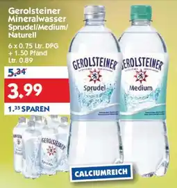 Hol'ab Getränkemarkt Gerolsteiner Mineralwasser Sprudel/Medium/ Naturell Angebot