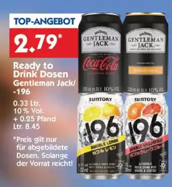 Hol'ab Getränkemarkt Ready to Drink Dosen Gentleman Jack/ -196 Angebot