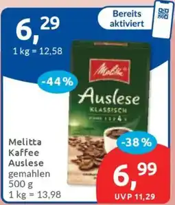 Budni Melitta Kaffee Auslese Angebot