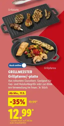 Lidl GRILLMEISTER Grillpfanne/-platte Angebot