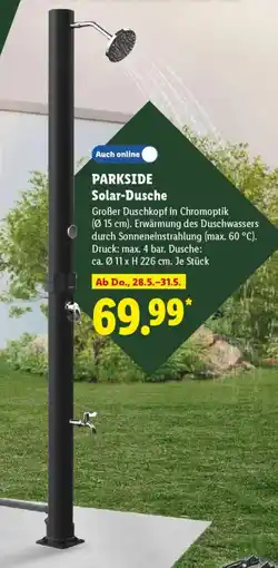 Lidl PARKSIDE Solar-Dusche Angebot