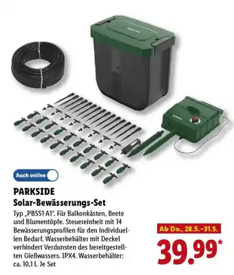 PARKSIDE Solar-Bewässerungs-Set Typ,,PBSS1 A1".