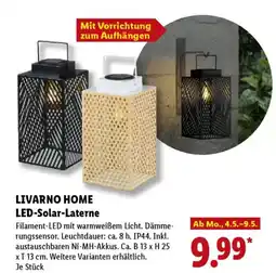 Lidl LIVARNO HOME LED-Solar-Laterne Angebot