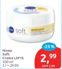Budni Nivea Soft Creme LSF15 Angebot