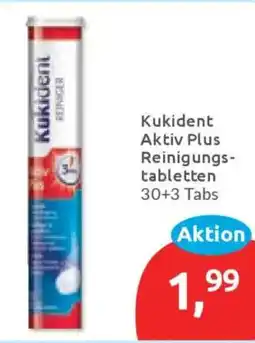 Budni Kukident Aktiv Plus Reinigungstabletten 30+3 Tabs Angebot