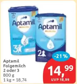 Budni Aptamil Folgemilch 2 oder 3 Angebot
