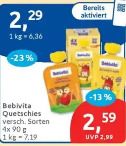 Budni Bebivita Quetschies Angebot