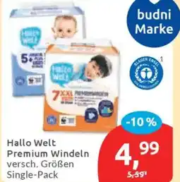 Budni Hallo Welt Premium Windeln Angebot